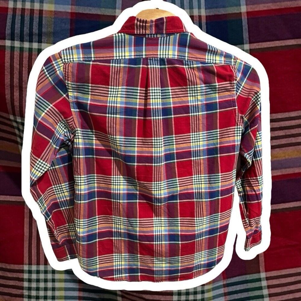 Ralph Lauren Button Front Shirt Mens Large Classic Fit Plaid 100% Cotton - Picture 2 of 4
